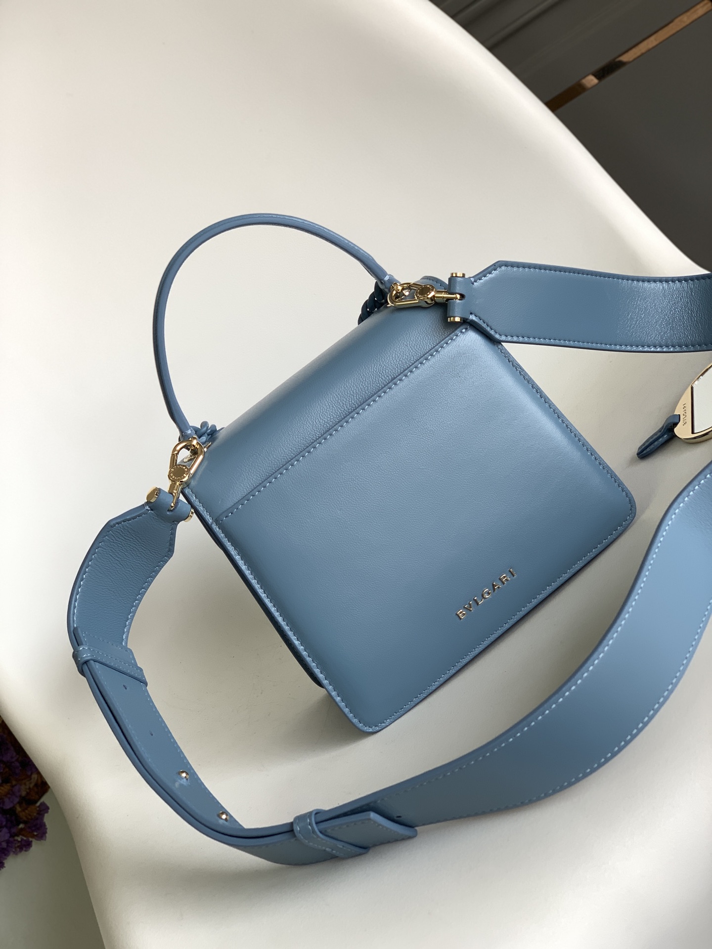 Bvlgari Serpenti Forever Mini Top Handle Blue